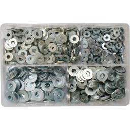 Assorted Flat Washers 3/16-3/8 (1000) used with Nuts and Flat Washers 8.8 High Tensile Fasteners Bolts Set Screws Imperial