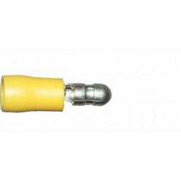 Yellow Bullet 5.0mm (crimps terminals) - Yellow Car Auto Van Wiring Crimp Electrical Crimping Bullet Joiner Connectors - Auto Electric Cable Wire