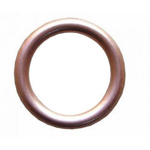 Copper Compression Washers 14 x 22 x 2 - Sealing Crush Hollow Washers Oil Seal Car Sump Metric Plumbing 