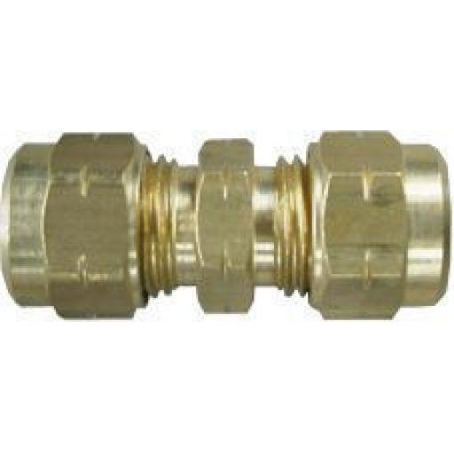 Brass Straight Tube Coupling 12mm (5) plus Olives - Compression Fitting Coupler Coupling Connector Copper Fitting