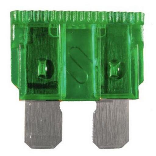 Blade Fuses 30 Amp (Green) - Green Standard Blade Wedge Spade Fuse - Car Van Truck Lorry Auto Tractor Marine Boat Wire Cable Wiring Electric