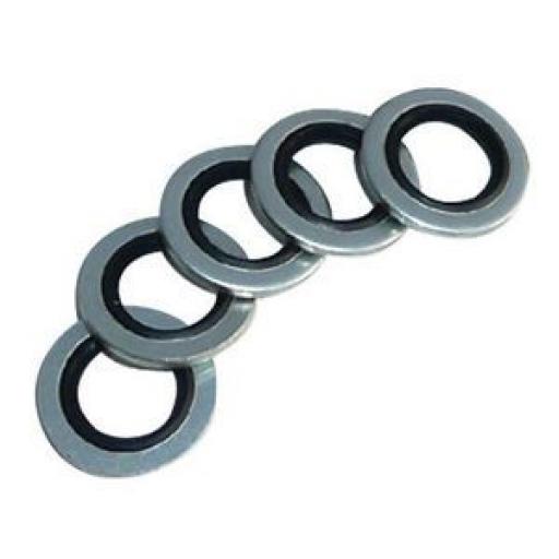 1/4" BSP - Bonded Seal Washers (50) Dowty Sealing Washer Hydraulic Oil Petrol Washers