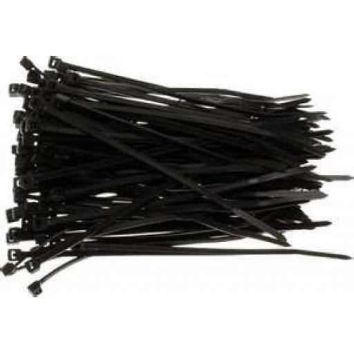 Cable Ties 100mm x 2.5mm Full Box  - Nylon Plastic Zip Wire Tie Wraps fastening electrical wiring
