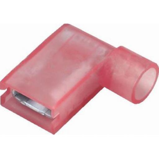 Red Flag 6.3mm(crimps terminals)  - Red Car Auto Van Wiring Crimp Electrical Crimping Flag Connectors - Auto Electric Cable Wire