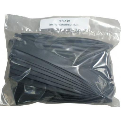 Assorted Black Heatshrink 3:1 Ratio (Adhesive Glue Lined) Tube Tubing Sleeving Car Auto Wiring cable Electrical 