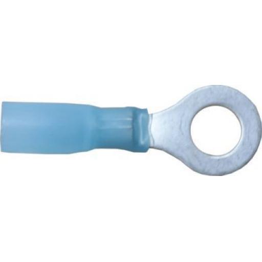 Blue Ring 5.3mm (heatshrink)(25) - Heatshrink Joiner Wiring Terminals Crimp 3:1 Adhesive Lined  Heat Shrink Waterproof