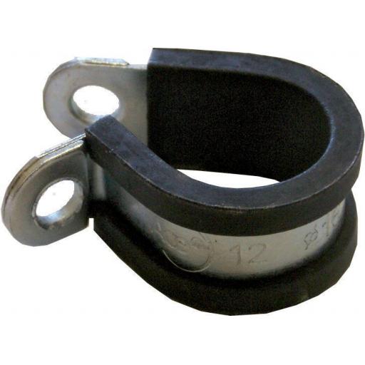 M35 Rubber Lined P Clips 35mm (50) Hosing Pipe Tubing Brake Pipe Tube Cable Wire Mounting Mount Bracket Clamp