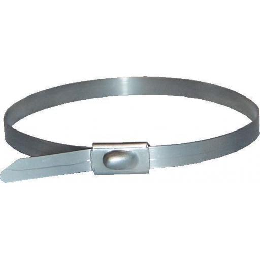Stainless Steel Cable Ties 150 x 4.6mm - Metal Cable Ties Zip Wrap Exhaust Heat Straps Marine Grade