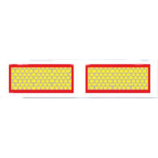 Pair of Marker Boards ECE70 (type 265) - Signs Lorry Truck Trailer Aluminium Sign Board