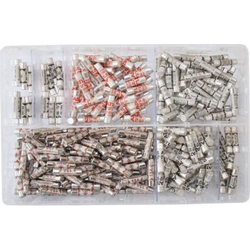 Assorted Box of  Domestic Fuses (280)  Plug Top Household Mains Cartridge Fuse