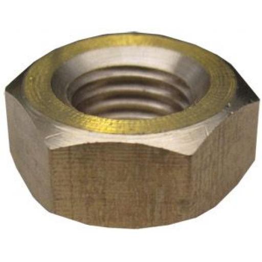 1/4" UNC Brass Exhaust Manifold Nuts - High Temperature