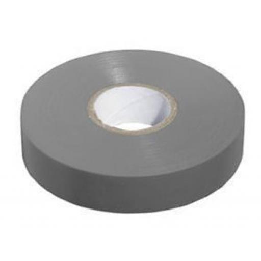 PVC insulation Tape BS3924 Grey 19mm X 20m - Electrical Insulating Flame Retardant Cable Repair Electric Wiring Colour 