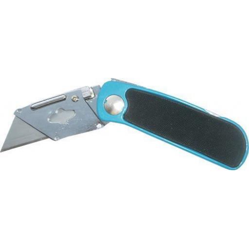Folding Lock Knife + 10 Blades (Quick Release) - Cutter Cutting  Blade Warehouse Store Box Opening Fishing