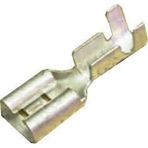 Uninsulated Spade Terminals  6.3mm (2.5mm≤ cable) Crimp Car Auto Wiring Electrical Female Connectors - Auto Cable
