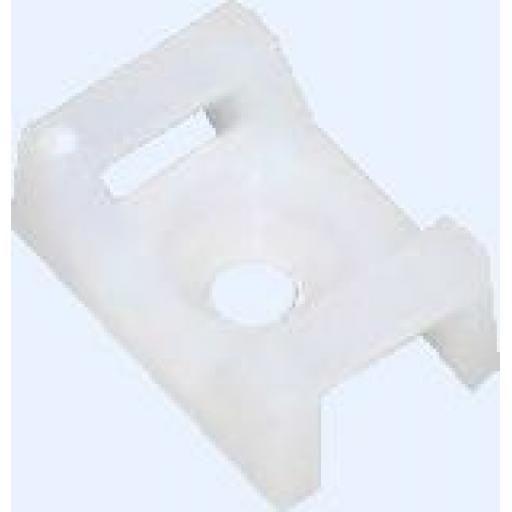 Cable Ties Cradle 5.0mm White - Base Saddle Cradle Mounts Bases Wire Clips Clamps Cable Ties Holder