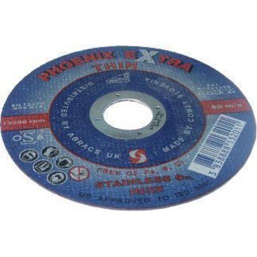Cutting Discs 115mm x 3mm x 22mm (5) - Angle Grinder Cutting Metal steel 41/2" Disks Depressed Centre Blade