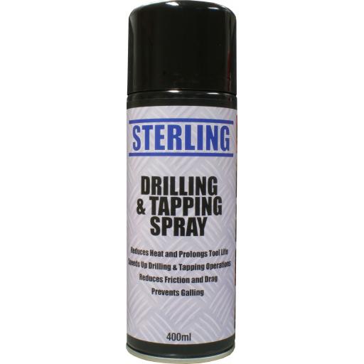 SterlingDrilling and Tapping/Cutting Aerosol/Spray (400ml) - Fluid Oil Drill Tap Sawing Broaching Metalwork Welding