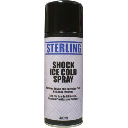 Sterling Shock (Ice Cold) Aerosol/Spray (400ml) -  Releases seized and corroded parts by shock freezing