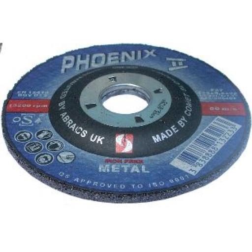 Grinding Discs 100 x 6 x 16 (5) - Angle Grinder Disks Depressed Centre Blade Steel 