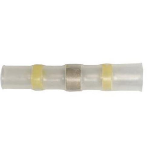 Heatshrink Solder Splice - Yellow (12-10 gauge)(25) - Waterproof Seal Sleeve Heat Shrink Butt Wire Splice Connector Terminals