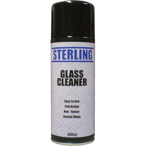 Sterling Glass Cleaner Aerosol/Spray (400ml) - Window Mirror Cleaning Car windscreen