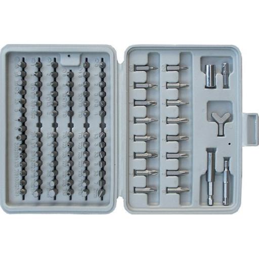 Silverline Ultimate 100 Piece Bit Set + Case, for screwdriver