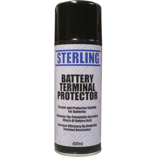 Sterling Battery Terminals Cleaner Aerosol/Spray (400ml) - Anti Corrosion Rust  Protector  Cleaner