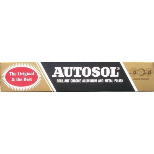 Autosol Metal Polish 100g - Autosol Solvol Chrome Polish Cleaner Aluminium & Metal Paste tube 75ml