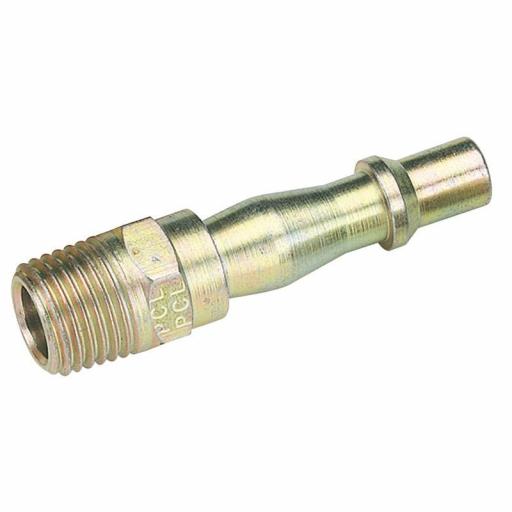 PCL Airline Male Screwed Adaptor 1/4 Taper (3) - Coupling Connector Air Line Hosing Hose Compressor Fitting Air tool