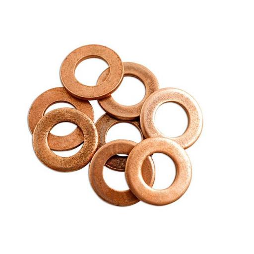 Copper Sealing Washer 1/8 BSP x 18g BSP Flat Seal Washer Sump Plug Drain Gasket