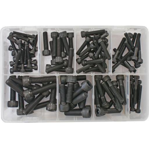 Assorted Socket Screws (cap screws), Black Metric  used with Nuts and Flat Washers 8.8 High Tensile Fasteners Bolts Set Screws Metric