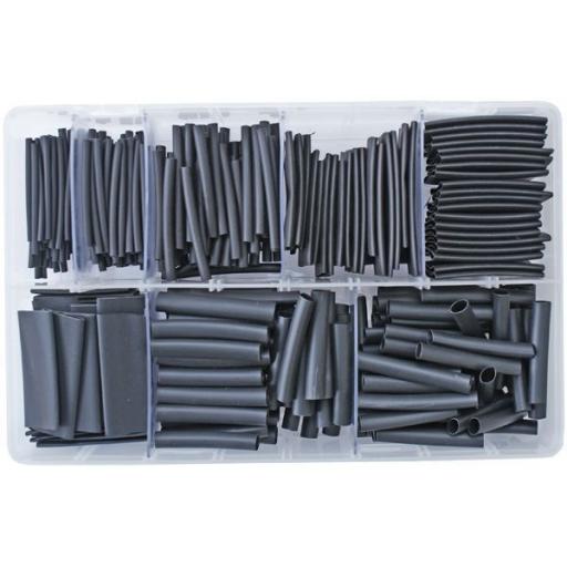 Assorted Box of 2:1 Heatshrink Mix - Assorted 2:1 Heat Shrink Wrap Sleeving Car Auto Wiring cable Electrical Black  Tube Sleeving 