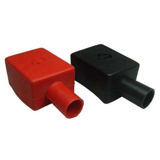 Black Battery Terminal Cover - Terminals Connectors Cable Clamp