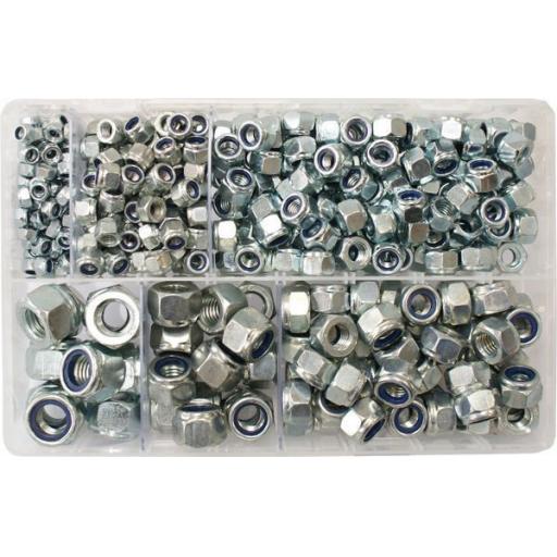 Assorted Nylon Insert Nuts M5 - M14 (Metric) (400) used with Nuts and Flat Washers 8.8 High Tensile Fasteners Bolts Set Screws Metric
