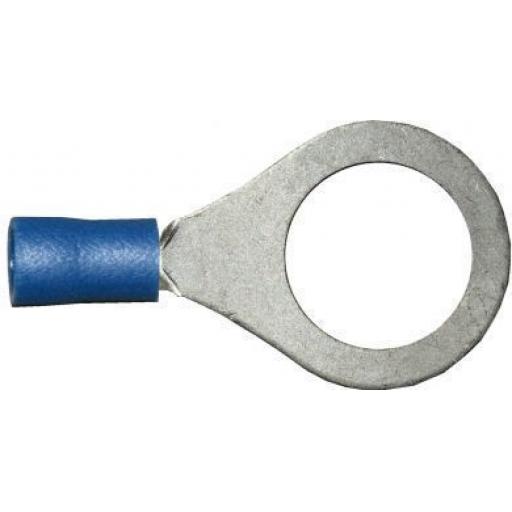 Blue Ring 13.0mm (1/2) (crimps terminals) -  Blue Car Auto Van Wiring Crimp Electrical Crimping Ring Connectors - Auto Electric Cable Wire
