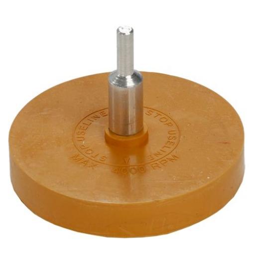 Rubber Eraser Caramel Wheel & Spindle -  Sticker Decal Graphics Adhesive Tapes Glue Remover Pin striping Toffee