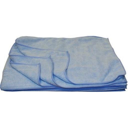 Microfibre Cloths - 45 x 30cm (12) - Polish Polishing Dust Cleaner Contract Cleaning Micro fiber