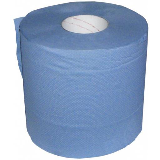 Paper Wipes 2-ply 190mm x 150m Blue - Towel Hand Cleaner Wipes