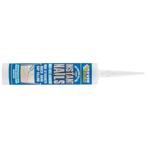 Everbuild Instant Nails 310ml - Solvent Free Grab Adhesive - Skirting Door Wall
