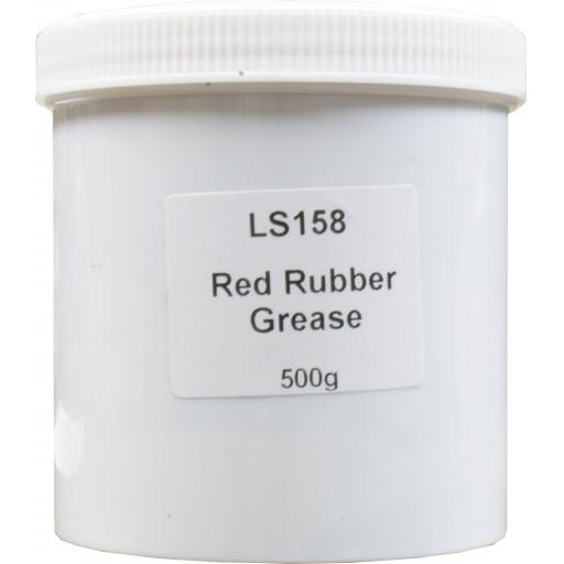 Red Rubber Grease (500g) - Red Rubber Grease Tub Brake Caliper Pistons & Hydraulic Systems 500g