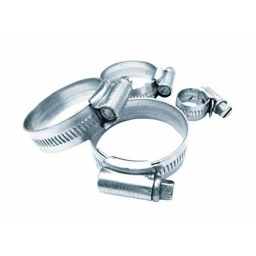 Stainless Steel Hose Clips (mixed sizes) (30) - Petrol Diesel Hose Pipe Tube Clamp Clips Water  Air line Fuel 
