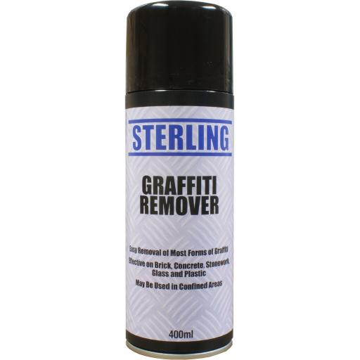 Sterling Graffiti Remover Aerosol/Spray (400ml) - Can Chewing Gum, Pen, Spray Paint,Crayon 