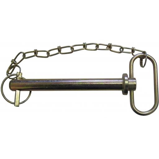Tow Pins 3/4" diametre  - Tow Hitch Pin With Linch Pin & Chain - Drop Handle Trailer Tractor