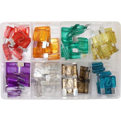 Assorted Box of  MAXI Blade Fuses (50)- Car Auto Motorbike Truck Lorry Wiring Electrical Auto Cable Wire