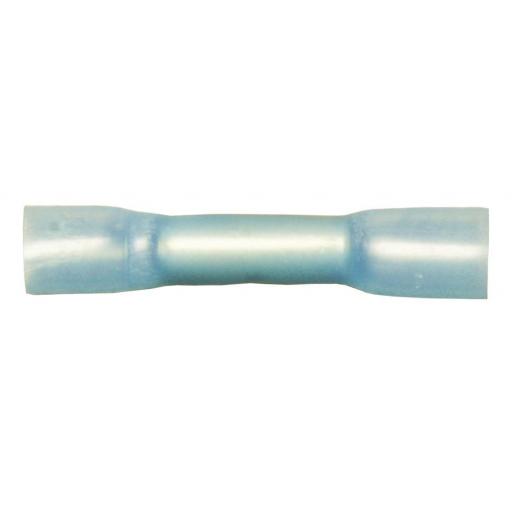 Blue Heatshrink Butt Connector   - Joiner Wiring Terminals Crimp 3:1 Adhesive Lined  Heat Shrink WaterproofBlue