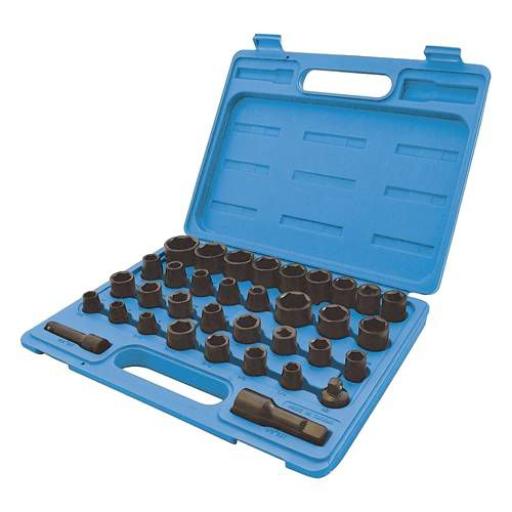 Siverline Impact Socket Set (35 piece) Garage Workshop Mechanic tool