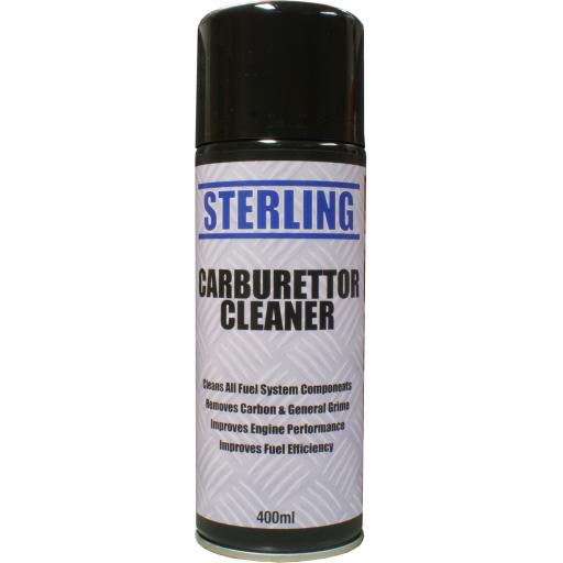 Sterling Carburettor Cleaner Aerosol/Spray (400ml) - Carb Clean Cleaning Chokes Maintenance for for Car and Motorcycle